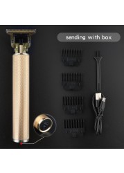 T9 Professional Electric Hair Clipper Trimmer For Man 0mm Baldheaded Barber Hair Cutting Machine Cordless Shaver