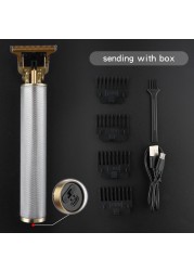 T9 Professional Electric Hair Clipper Trimmer For Man 0mm Baldheaded Barber Hair Cutting Machine Cordless Shaver