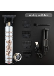 T9 Professional Electric Hair Clipper Trimmer For Man 0mm Baldheaded Barber Hair Cutting Machine Cordless Shaver