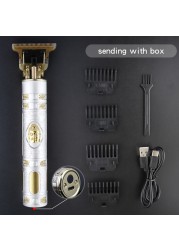 T9 Professional Electric Hair Clipper Trimmer For Man 0mm Baldheaded Barber Hair Cutting Machine Cordless Shaver