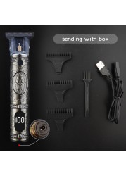 T9 Professional Electric Hair Clipper Trimmer For Man 0mm Baldheaded Barber Hair Cutting Machine Cordless Shaver