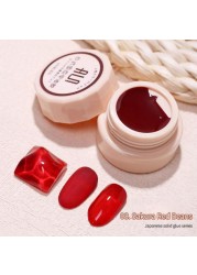 54 Colors Solid Cream Gel Nail Polish Long Lasting No Fade Semi Permanent Varnish Mix Nail Gel