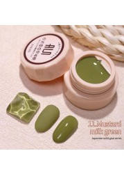 54 Colors Solid Cream Gel Nail Polish Long Lasting No Fade Semi Permanent Varnish Mix Nail Gel