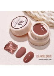 54 Colors Solid Cream Gel Nail Polish Long Lasting No Fade Semi Permanent Varnish Mix Nail Gel