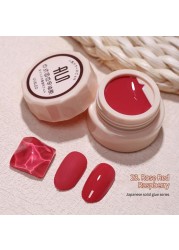 54 Colors Solid Cream Gel Nail Polish Long Lasting No Fade Semi Permanent Varnish Mix Nail Gel