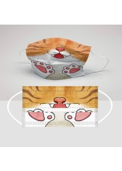 2022 New Adult Disposable Masks Printed Individually Packed Kawaii Custom Dust Adult Masks for the Year of the Tiger