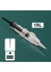 50 قطعة سهلة انقر العالمي 0.18/0.2/0.25/0.3/0.35/0.4 مللي متر 1RL تجميل دائم خرطوشة إبر 600D-G ل آلة لوشم الحاجب