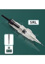 50 قطعة سهلة انقر العالمي 0.18/0.2/0.25/0.3/0.35/0.4 مللي متر 1RL تجميل دائم خرطوشة إبر 600D-G ل آلة لوشم الحاجب