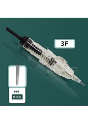 50 قطعة سهلة انقر العالمي 0.18/0.2/0.25/0.3/0.35/0.4 مللي متر 1RL تجميل دائم خرطوشة إبر 600D-G ل آلة لوشم الحاجب