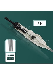 50 قطعة سهلة انقر العالمي 0.18/0.2/0.25/0.3/0.35/0.4 مللي متر 1RL تجميل دائم خرطوشة إبر 600D-G ل آلة لوشم الحاجب