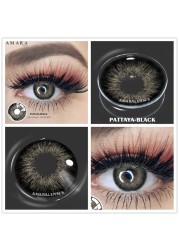 Amara Natural Colored Contact Lenses Blue 2pcs Beautiful Contacts Pupils Colored Contact Lens Yearly Makeup Cosmetics Contact Lens