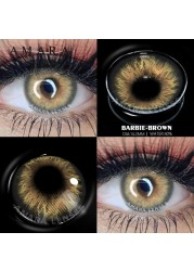 Amara Natural Colored Contact Lenses Blue 2pcs Beautiful Contacts Pupils Colored Contact Lens Yearly Makeup Cosmetics Contact Lens