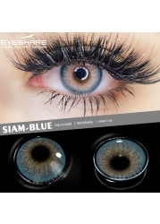 Ishihair Natural Colored Contact Lenses 2pcs Eye Color Contact Lenses Blue Green Beauty Pupils Color Contact Lenses Eye Yearly