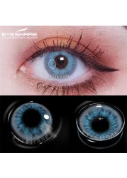 Ishihair Natural Colored Contact Lenses 2pcs Eye Color Contact Lenses Blue Green Beauty Pupils Color Contact Lenses Eye Yearly