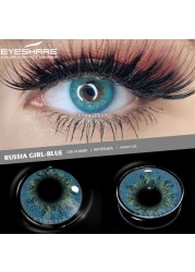 Ishihair Natural Colored Contact Lenses 2pcs Eye Color Contact Lenses Blue Green Beauty Pupils Color Contact Lenses Eye Yearly