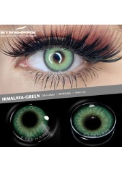 Ishihair Natural Colored Contact Lenses 2pcs Eye Color Contact Lenses Blue Green Beauty Pupils Color Contact Lenses Eye Yearly