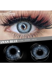 Ishihair Natural Colored Contact Lenses 2pcs Eye Color Contact Lenses Blue Green Beauty Pupils Color Contact Lenses Eye Yearly