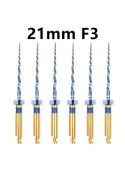 Dental Heat Activated Files Blue Endo Files Drive Use Rotary Files SX-F3 25mm For Root Canal Treatment