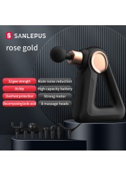 SANLEPUS 32 Levels Massage Gun LCD Display Electric Massager Deep Tissue Muscle Neck Body Back Relax Fitness Pain Relief