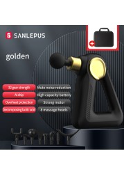 SANLEPUS 32 Levels Massage Gun LCD Display Electric Massager Deep Tissue Muscle Neck Body Back Relax Fitness Pain Relief