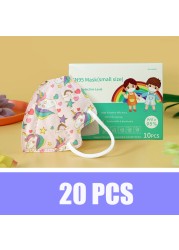 Baby KN95 Mask Unicorn 5 Layers Face Mask KN95S Respirator FPP2 Children Dinosaur Masks Individual Package Fast Delivery Neos