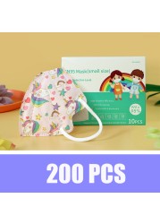 Baby KN95 Mask Unicorn 5 Layers Face Mask KN95S Respirator FPP2 Children Dinosaur Masks Individual Package Fast Delivery Neos