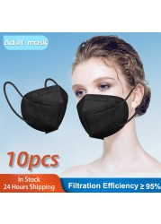 Morandi KN95 Mask ffp2necce 5 Layers FFP 2 Mascarillas FPP2 homology ada KN95 High Quality Mouth Face Mask Health Protection Mask