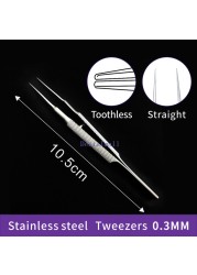 New Eye Microsurgery Instruments 12.5cm Scissors + Needle Holders + Forceps Stainless Steel Surgical Tool