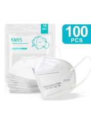 5-200pcs KN95 Mask 5 Layers Filter CE FFP2 Mascarillas ffp2masken Mouth Protective Reusable Face Masks Respirator Mask