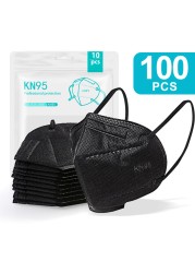 5-200pcs KN95 Mask 5 Layers Filter CE FFP2 Mascarillas ffp2masken Mouth Protective Reusable Face Masks Respirator Mask