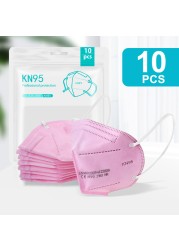 5-200pcs KN95 Mask 5 Layers Filter CE FFP2 Mascarillas ffp2masken Mouth Protective Reusable Face Masks Respirator Mask