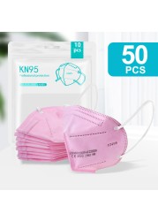 5-200pcs KN95 Mask 5 Layers Filter CE FFP2 Mascarillas ffp2masken Mouth Protective Reusable Face Masks Respirator Mask