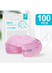 5-200pcs KN95 Mask 5 Layers Filter CE FFP2 Mascarillas ffp2masken Mouth Protective Reusable Face Masks Respirator Mask