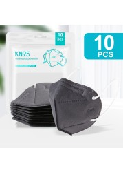 5-200pcs KN95 Mask 5 Layers Filter CE FFP2 Mascarillas ffp2masken Mouth Protective Reusable Face Masks Respirator Mask