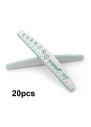 20/30/50/75/84pcs Gray Professional Nail Files 80 100 150 180 240 320 Nail Art Tools Clock Marker Mark Pattern