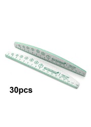 20/30/50/75/84pcs Gray Professional Nail Files 80 100 150 180 240 320 Nail Art Tools Clock Marker Mark Pattern