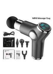 FORDK Muscle Massage Gun Mini Pocket 32 ​​Speed ​​Vibration Electric Back Neck Massager Gun for Body Deep Relief Pain Massage Pistol