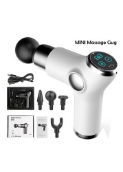 FORDK Muscle Massage Gun Mini Pocket 32 ​​Speed ​​Vibration Electric Back Neck Massager Gun for Body Deep Relief Pain Massage Pistol