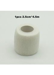 1pc Disposable Self-adhesive Colorful Latex Medical Wrap Athletic Tape To Handle Tightening Tube Of Tattoo Accessories