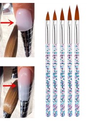 Hot Sale New 2021 5pcs Nail Brush Set Embossing Dotting Drawing Painting UV Gel Carving Pen Acrylic Beauty Nail Art Tools