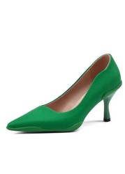 REAVE CAT 2022 Women's Pumps Pointed Toe Thin High Heels 8.5cm Slip On Ladies Office 34-40 Solid Green Black Spring Daily S3624