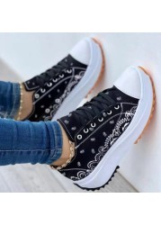 Women's Shoes 2022 New Style Canvas Shoes High Quality Sneakers Ladies Flat Lace Up Adult Zapatillas Mujer Chaussure Femme