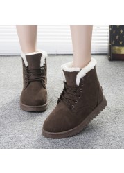 Women Anti Ski Snow Boots Big Size Plus Fleece Boots Warm Shoes For Students Shoes