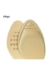 1 Pair Women Pain Relief Soft Shoes Insert Breathable Design Convex Forefoot Cushion Cushion Adjustable Support Non-slip Half Insoles