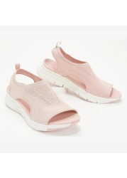 Women's summer mesh casual sandals ladies wedges outdoor shallow platform shoes female slip on light comfort shoes