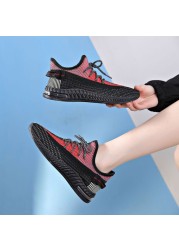 Women's casual shoes new coconut women's shoes fashion popular sneakers weave breathable lightweight non-slip thick sole mesh shoes