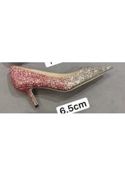 luxury designer high heel shoes for women genuine leather glitter sexy wedding shoes