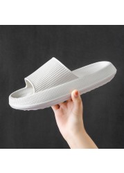 Wedges Slippers for Women Summer Thick Floor Sandals Home Indoor Bathroom Non-slip Slides Ladies Men Slides Beach Shoes Woman