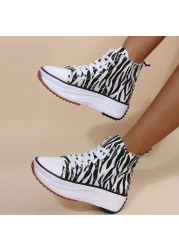 LuasTuas 2022 New Thick Bottom Lace Up Women Sneakers Spring Fashion Women Shoes Ins Style Holiday Shoes Size 36-43