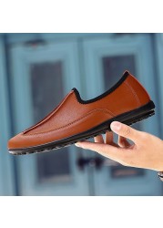 Fashion summer men's casual shoes men comfortable shoes men leather shoes casual breathable shoes flats